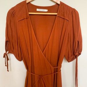 Christy Dawn wrap maxi dress